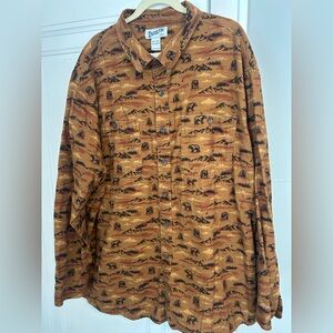 Duluth Trading Co Men's Free Swingin' Flannel Relaxed Fit Shirt- Size 3XL Tall